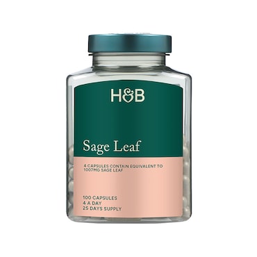 Holland & Barrett Sage Leaf 100 Capsules image 1