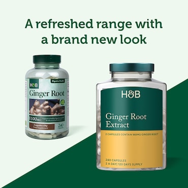 Holland & Barrett Ginger Root Extract 240 Capsules image 3