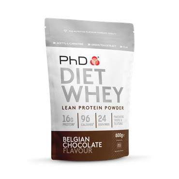 PhD Diet Whey Protein  Powder Belgian Chocolate 600g