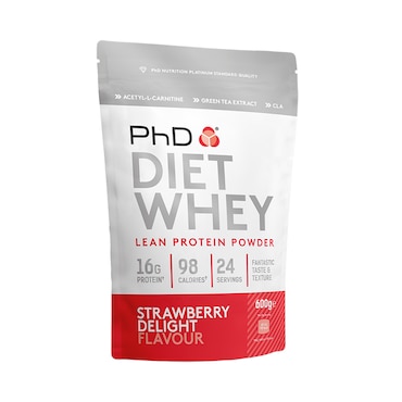 PhD Diet Whey Powder Strawberry Delight 600g image 1