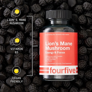 fourfive Focus & Energy Lion's Mane 4000mg 60 Gummies image 3