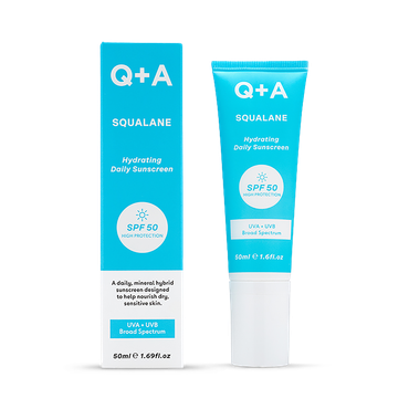 Q+A Squalane SPF50 Hydrating Daily Facial Sunscreen 50ml