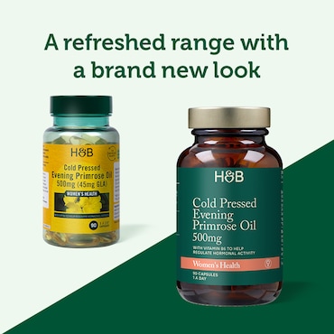 Holland & Barrett Cold Pressed Evening Primrose Oil 500mg 90 Capsules image 3