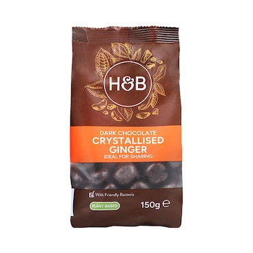 Holland & Barrett Dark Chocolate Crystallised Ginger 150g image 1