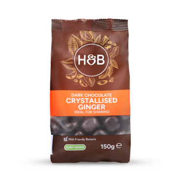 Holland & Barrett Dark Chocolate Crystallised Ginger 150g image 1