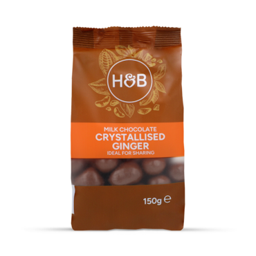 Holland & Barrett Milk Chocolate Crystallised Ginger 150g image 1