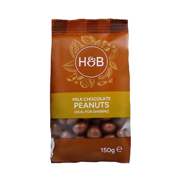 Holland & Barrett Milk Chocolate Peanuts 150g image 1