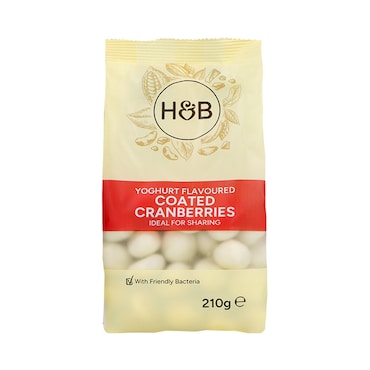 Holland & Barrett Yoghurt Coated Cranberries 210g image 1