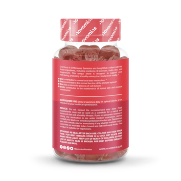 Novomins Cranberry & D-Mannose 60 Gummies image 2