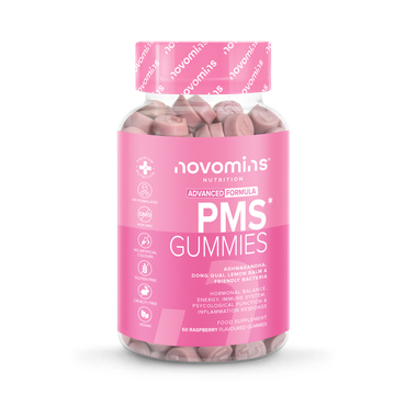 Novomins PMS Raspberry Flavoured 60 Gummies