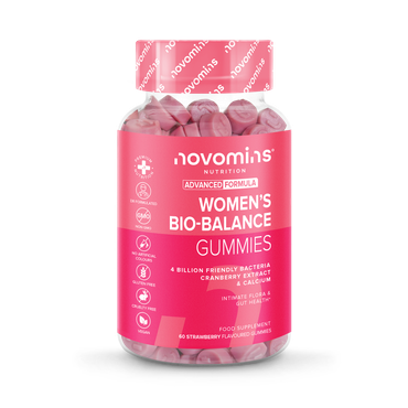 Novomins Women's Bio-Balance Strawberry Flavoured 60 Gummies