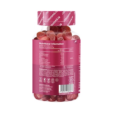 Novomins Libido Strawberry Flavour 60 Gummies image 2