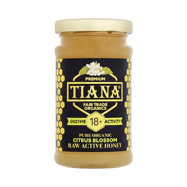 Tiana Pure Organic Citrus Blossom Honey (Enzyme Diastase 18+) 250g image 1