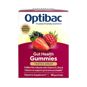 Optibac Gut Health Gummies 30 Gummies image 1