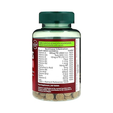 Holland & Barrett Multivitamins & Iron 240 Tablets image 2