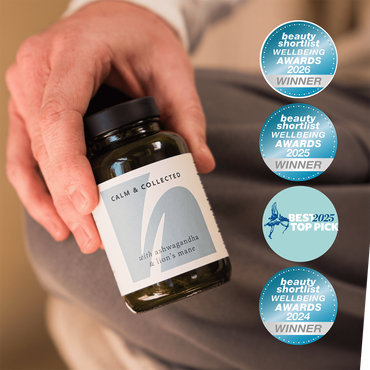 The Herbtender CALM & COLLECTED with Ashwagandha and Lion's Mane 60 Vegan  Capsules | H&B