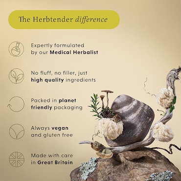 The Herbtender DAILY DEFENCE with Astragalus and Super-shrooms 60 Vegan Capsules image 4