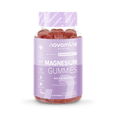 Novomins Magnesium 1636mg Raspberry Flavoured 60 Gummies