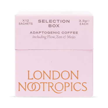 Review of London Nootropics Adaptogenic Coffee Selection Box (Flow, Zen & Mojo) 12 Sachets