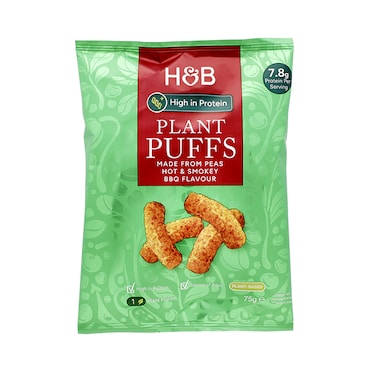 Holland & Barrett High Protein BBQ Plant Puff Crisps 75g image 1