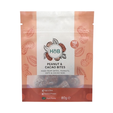 Holland & Barrett Peanut and Cacao Bites 80g image 1