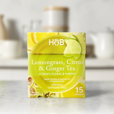 Holland & Barrett Lemongrass, Citrus & Ginger Tea 15 Tea Bags image 5