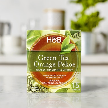 Holland & Barrett Orange Pekoe Green Tea 15 Tea Bags image 5