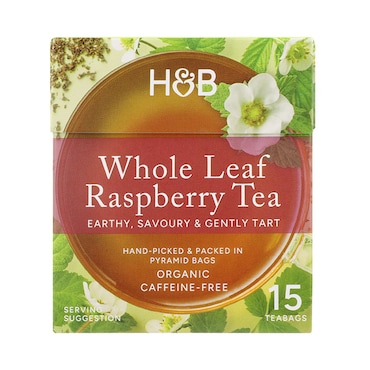 Holland & Barrett Whole-Leaf Raspberry Tea 15 Tea Bags image 1