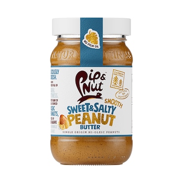 Pip & Nut Smooth Sweet & Salty Peanut Butter 300g image 1