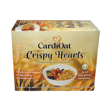 CardiOat Crispy Hearts Oat Cereal 7x 30g Sachets image 1