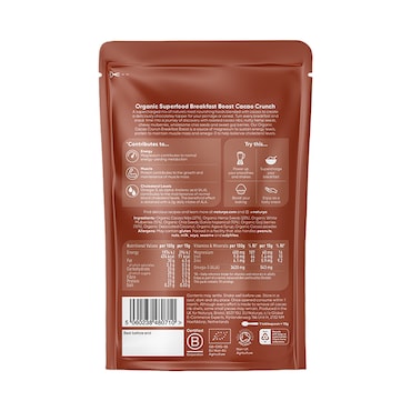 Naturya Organic Superfood Breakfast Boost Cacao Crunch 150g image 2