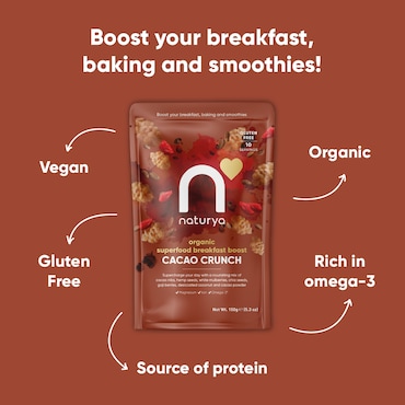 Naturya Organic Superfood Breakfast Boost Cacao Crunch 150g image 6