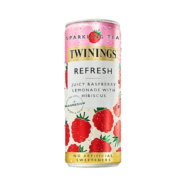 Twinings Refresh Raspberry & Lemon Sparkling Drink 250ml image 1