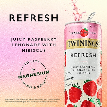 Twinings Refresh Raspberry & Lemon Sparkling Drink 250ml image 3