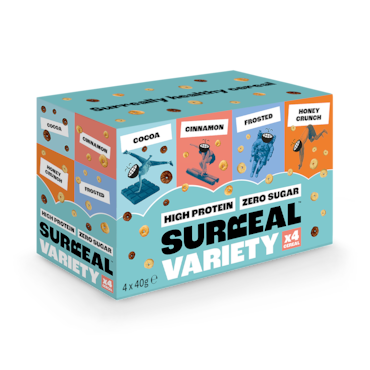 Surreal High Protein Low Sugar Cereal Variety Pack 4 x 40g