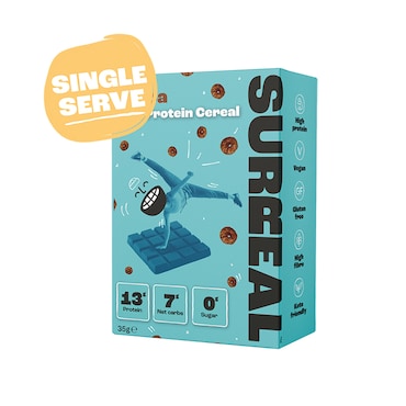 Surreal High Protein Cereal Multipack (Cocoa, Cinnamon, Frosted & Peanut Butter) 4x 35g image 2