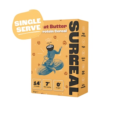 Surreal High Protein Cereal Multipack (Cocoa, Cinnamon, Frosted & Peanut Butter) 4x 35g image 4