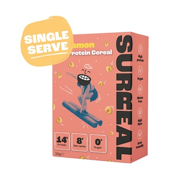 Surreal High Protein Cereal Multipack (Cocoa, Cinnamon, Frosted & Peanut Butter) 4x 35g image 5