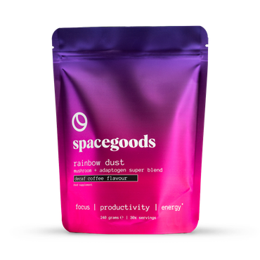 Review of Spacegoods Rainbow Dust Decaf Coffee Superfood Powder 240g
