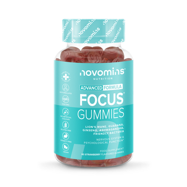 Novomins Focus Strawberry Flavoured 60 Gummies