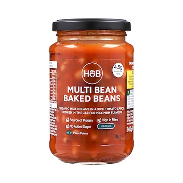 Holland & Barrett Multi Bean Baked Beans 340g image 1