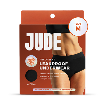 Review of Jude Absorbent Leak Proof Underwear, Black, High Waist, Size Medium