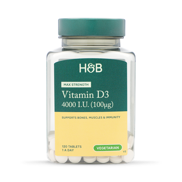 Review of Holland & Barrett Vitamin D3 4000 I.U. 100ug 120 Tablets
