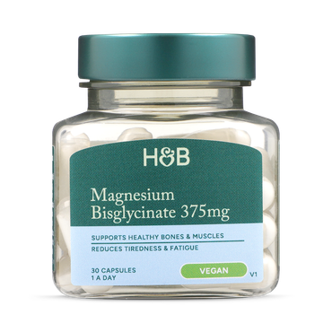 Holland & Barrett Magnesium Bisglycinate 375mg 30 Capsules