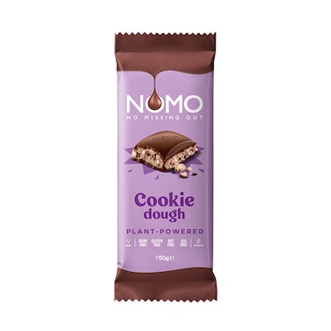 Nomo Cookie Dough Filled Chocolate Bar 150g image 1