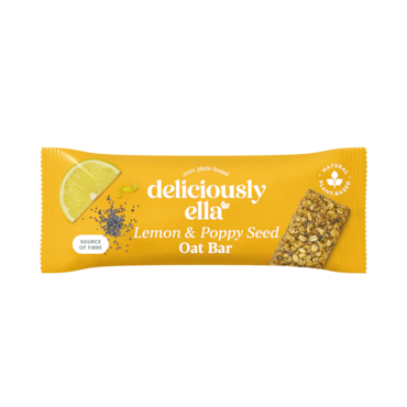 Deliciously Ella Lemon & Poppy Seed Baked Flapjack Oat Bars 3x 50g image 2