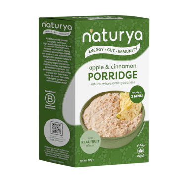 Naturya Porridge Apple & Cinnamon 375g image 1