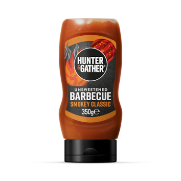 Hunter & Gather Unsweetened BBQ Sauce Squeezy 350g