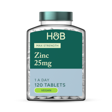 Holland & Barrett Zinc 25mg 120 Tablets