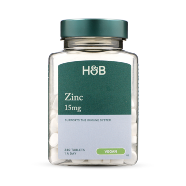 Holland & Barrett Zinc 15mg 120 Tablets